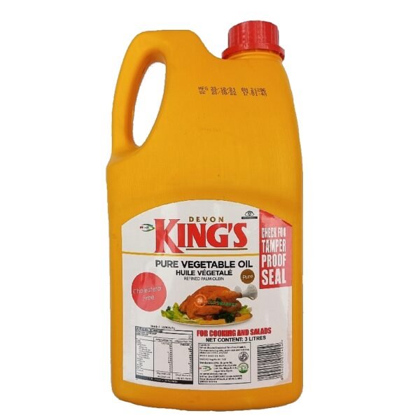 King's Pure Vegetable Oil 3 Litres x1